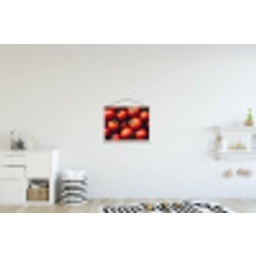 Groente - Rood - Tomaten textielposter latten blank klein -kinderkamer