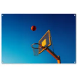 Basketbal -  Lucht - Ring tuinposter los doek groot -3d