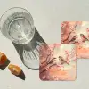 Vogels - Romantic - Bloesemtak onderzetter kurk middel -sfeer4