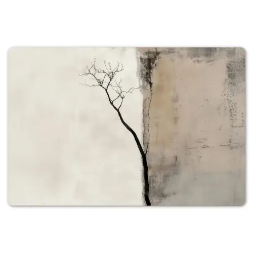 Wabi sabi - Plant - Beige Placemat vinyl groot -zzsfeer1_Kitchenyeah-website