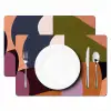 Vormen - Abstract - Kleuren - Vierkant Placemat vinyl groot -zzsfeer2_Kitchenyeah-website