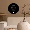 Quotes - Jij bent mijn liever dan lief - Spreuken Wandcirkel behangsticker klein -sfeer1