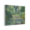 Brug - Hout - Vijver - Waterlelies PET vilt klein -3d