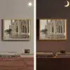 Gouden details - Marmer - Islamitisch Light Box met batterij (Wandlamp) middel -sfeer3