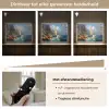 Zeilschip - Zee - Rotsen - Wolken Light Box met batterij (Wandlamp) middel -USP_dimbaarNL