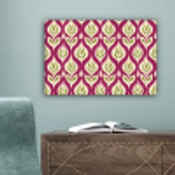 Retro - Floraal - Paars canvas 2cm klein 34 -sfeer4