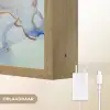 Marmer - Blauw - Goud Light Box met batterij (Wandlamp) middel -USP_websiteoplaadbaarNL