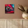 Boombox - Rood - Graffiti - Neon aluminium wit klein -sfeer4