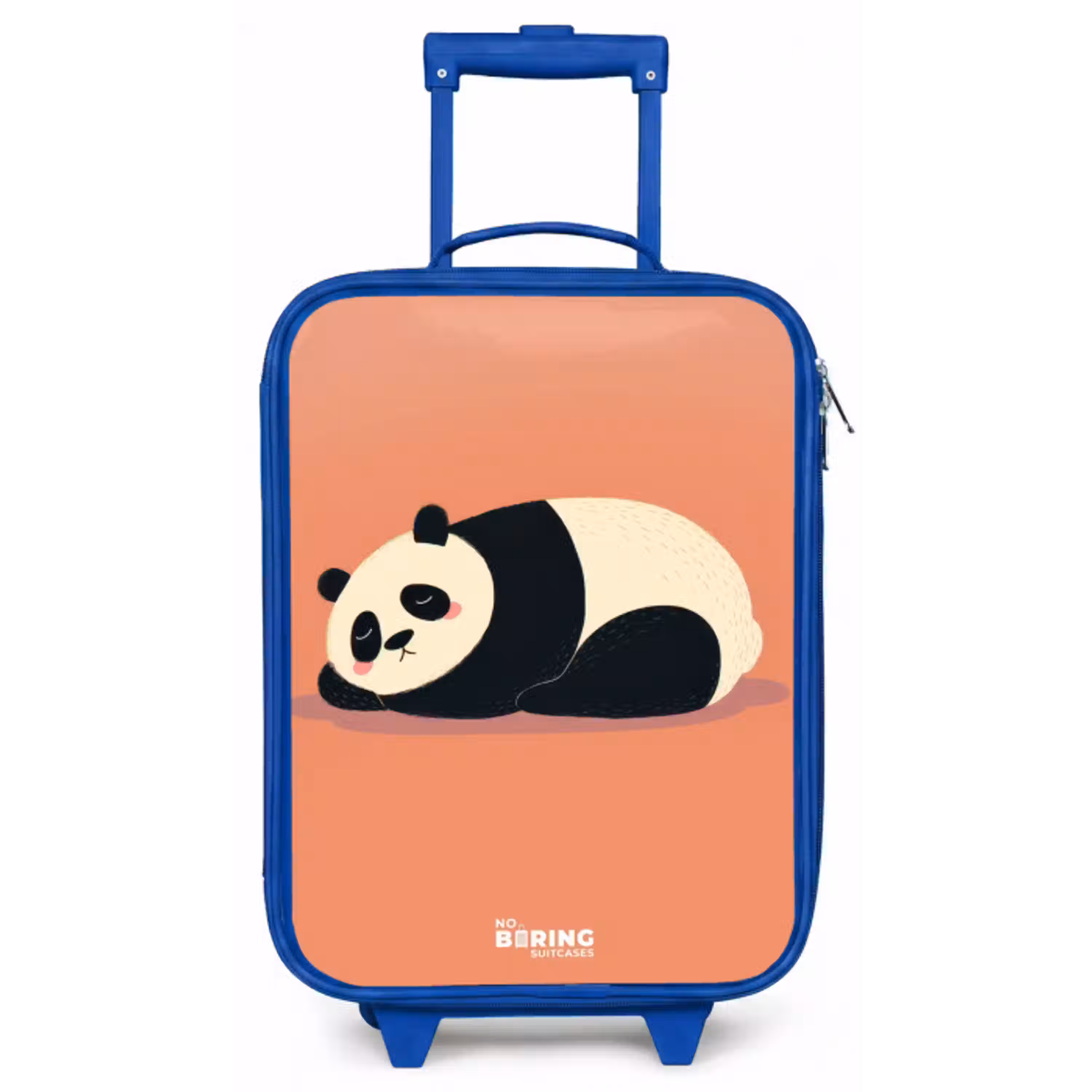 Panda - Slapen - Oranje Kinderkoffer - Blauw klein -zz3dotto