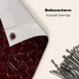 Mozaïek - Tegel - Bordeauxrood Balkonbeschermer Duitsland klein 596 -closeup_NL