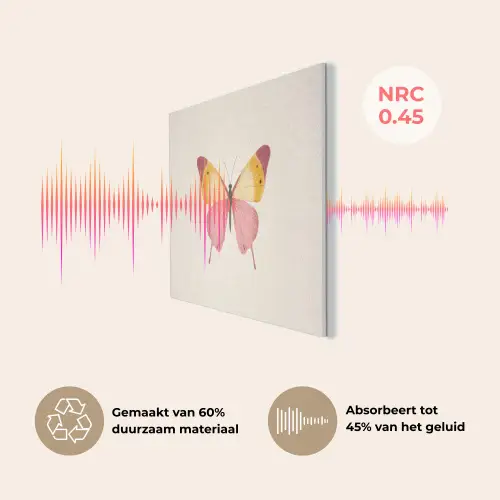 Vlinder - Illustratie - Roze PET vilt klein -USP_NL