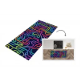 Retro - Abstract - Neon Keukenloper - keukenmat middel -3d
