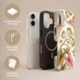 Vogels - Tropisch - Botanisch - Roze Toughcase MagSafe Apple iPhone 17 klein -USP_Lagen_NL