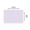 Lila - Stippen - Wit - Patroon Placemat vinyl groot 368 -specs
