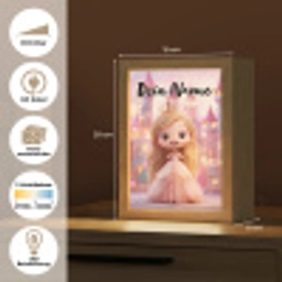 Prinses - Roze - Kasteel Light Box met kabel (Kinderlampje) klein -USP_websiteoverzichtDE