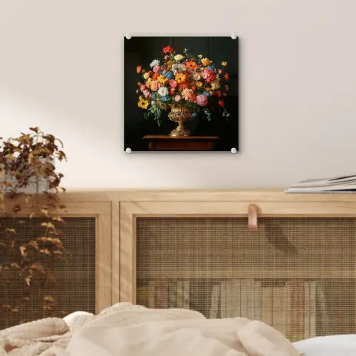 Goud - Bloemen - Kleuren - Vaas plexiglas 5mm klein -sfeer4