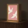 Duiven - Wit - Sierlijk Light Box met kabel (Tafellamp) klein -z3d_website