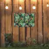 Bladeren - Bloemen - Jungle - Tropisch tuinposter los doek klein -sfeer1