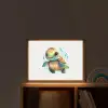 Schildpad - Waterverf - Kleuren - Dieren - Meisjes - Jongens Light Box met batterij (Wandlamp kind) middel -sfeer1_kind