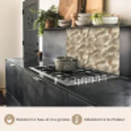 Waaierstructuren - Beige - Vezeltextuur keuken achterwand 2 middel 865 -usp_FR