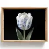 Tulp - Patroon - Blauw Dienblad Rechthoek middel -z3d_shopping