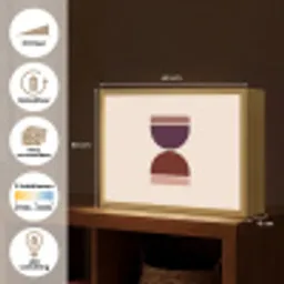 Zandloper - Symmetrisch - Rood - Paars Light Box met batterij (Wandlamp) middel -USP_websiteoverzichtNL