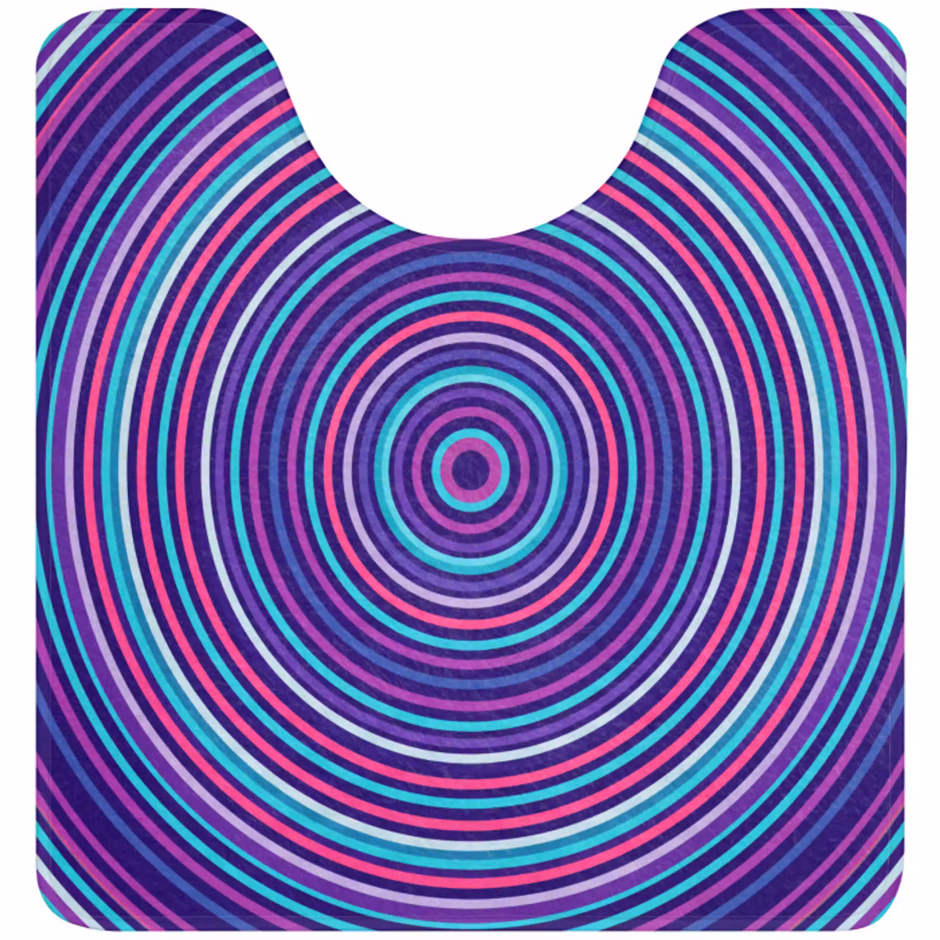 Abstract - Cirkels - Kleurrijk WCmat U-uitsnede middel -3d