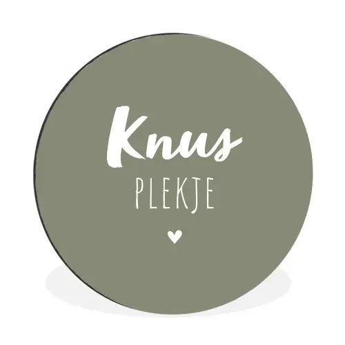 Spreuken - Knus plekje - Tekst - Zomer Wandcirkel aluminium klein -3d