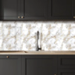 Gouden aders - Marmer - Wit keuken achterwand 2 middel 871 -sfeer1