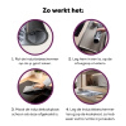 Bos - Winter - Sneeuw - Pad - Natuur Inductie beschermer vinyl 3mm klein -zzzzzzz-cc-werking