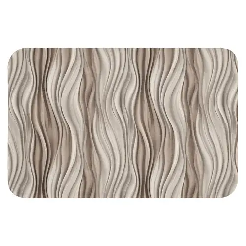 Golven - 3D - Crème WCmat klein 1009 -3d