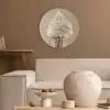 IJs - Softijs - Romig - Hoorntje - Beige Akoestische PET Vilt - Rond klein -sfeer1