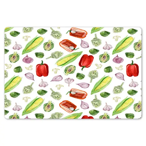 Paprika - Maïs - Patroon - Groente Placemat vinyl groot 368 -zzsfeer1_Kitchenyeah-website