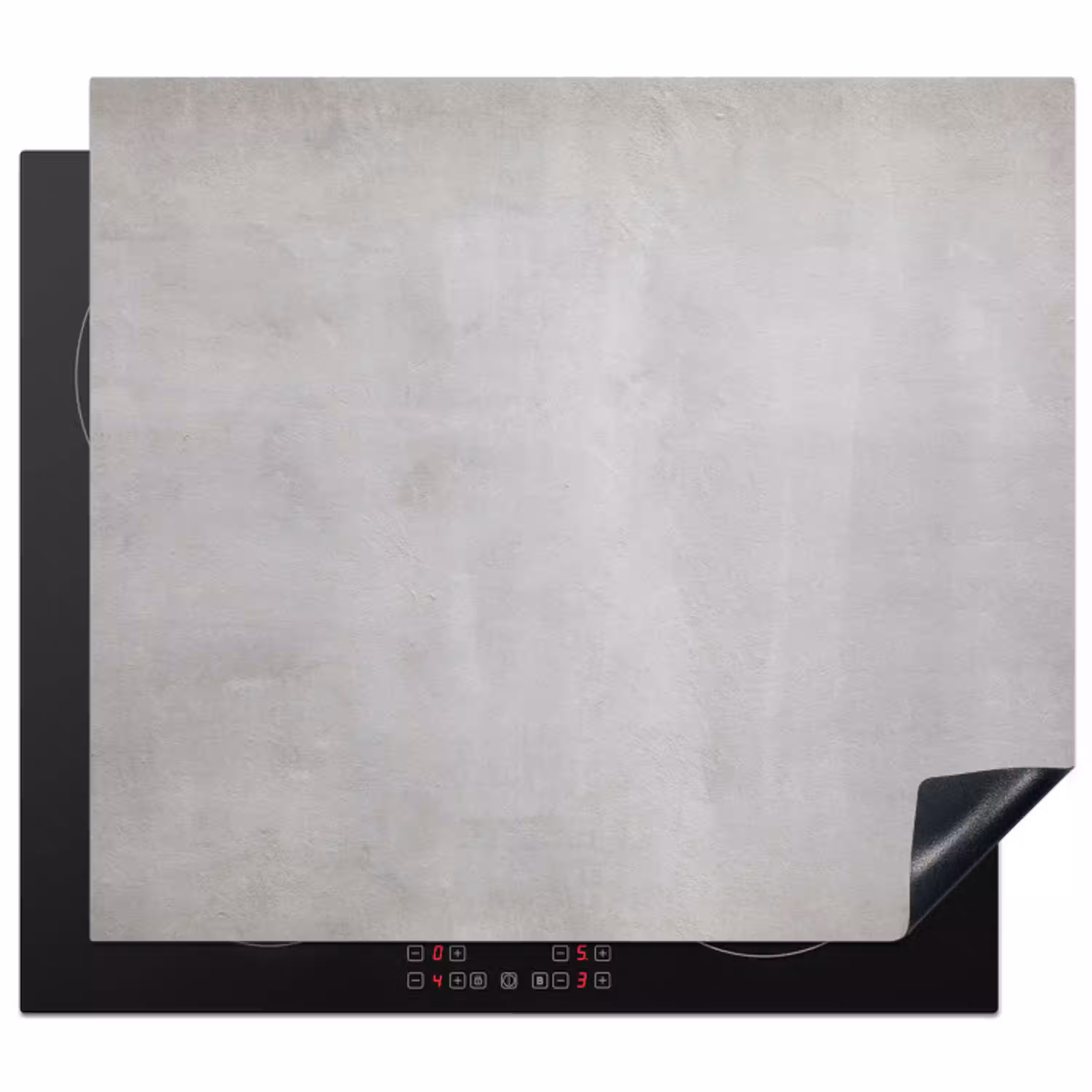Stille Betonnen Canvas Inductie beschermer vinyl 3mm middel -3d