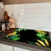 Bladeren - Groen - Geel - Verf - Jungle Inductie beschermer vinyl 3mm klein -sfeer3
