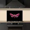Vlinder - Roze - Nachtvlinder keuken achterwand spatscherm klein -sfeer1
