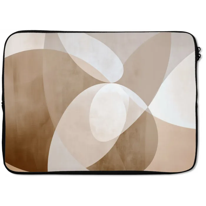 Ovale vormen - Transparant - Zachte overgang laptophoes neopreen klein -zkaufland3dotto