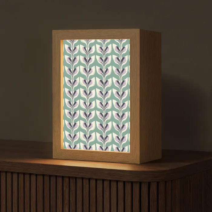 Retro - Modern - Groen Light Box met kabel (Tafellamp) klein 925 -z3d_website