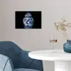 Pot - Delfts Blauw - Bloemen poster papier klein -sfeer3