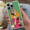 Retro - Vrouw - Stad - Zon Hoesje iPhone 16 Pro Max met koord klein -sfeer3