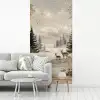 Bos - Herten - Winter - Sneeuw fotobehang vinyl groot -woonkamer