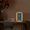 Turquoise - Bliksem  - Wolken Light Box met kabel (Tafellamp) klein 925 -sfeer4