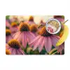 Bloemen - Paars - Bijen Placemat vinyl groot -zzzproduct_Kitchenyeah-website