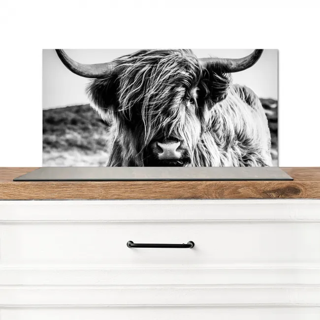 Gehoornde Wachter Spatscherm Aluminium klein -3d_zonderpan