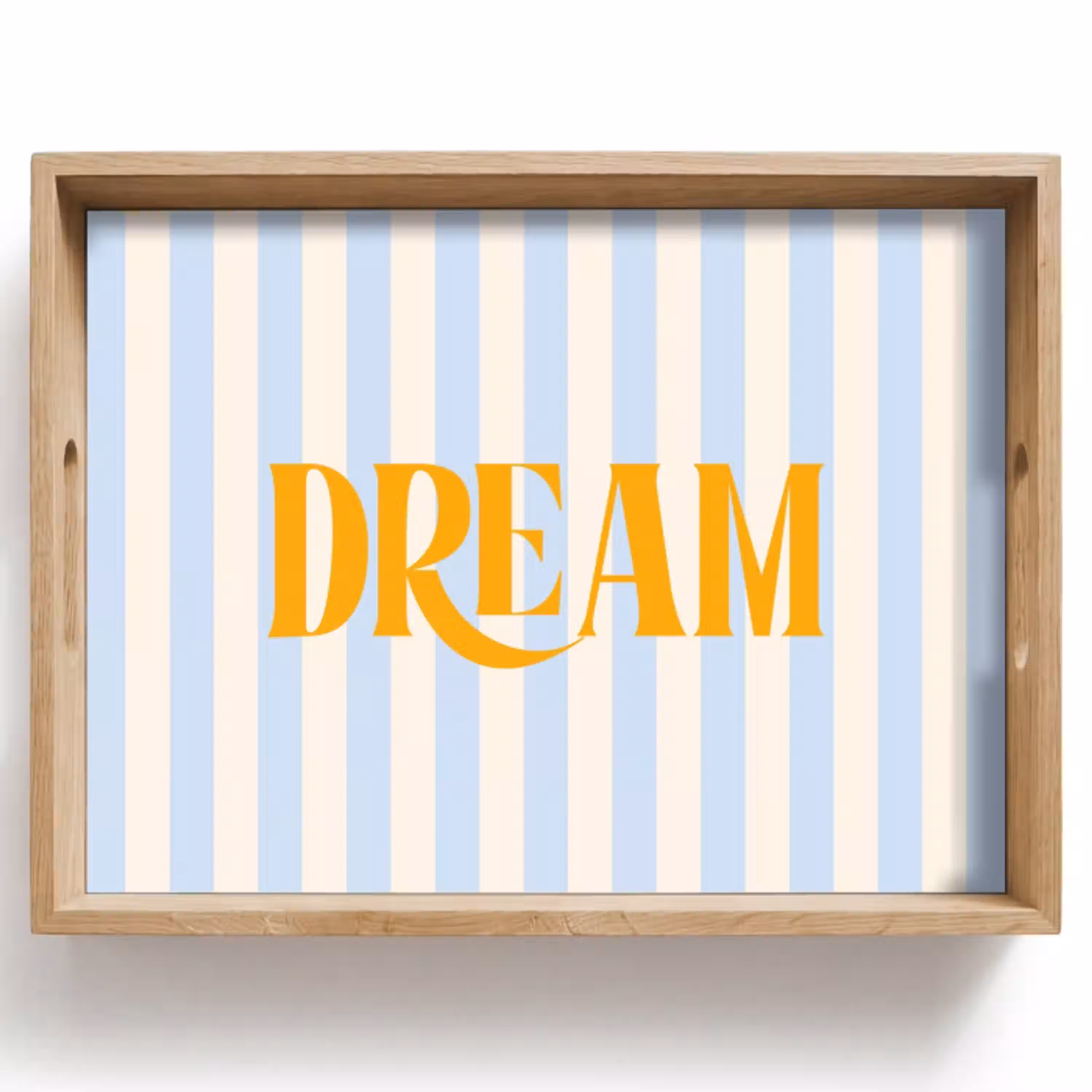 Oranje - Blauw - Strepen - Dream Dienblad Rechthoek middel -z3d_shopping
