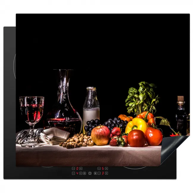 Avondmaal in Contrast Inductie beschermer vinyl 3mm middel -3d