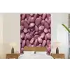 Roze - Glanzende - Stenen fotobehang vinyl groot 66 -bed