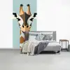 Giraffe - Illustratie - Bruin - Minimalistisch fotobehang vinyl groot -slaapkamer