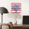 Koraal - Verfstructuur - Rood - Blauw plexiglas 5mm klein -sfeer6