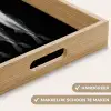Haring - Vissen - Zwart Dienblad Rechthoek middel -USP_HandgreepNL